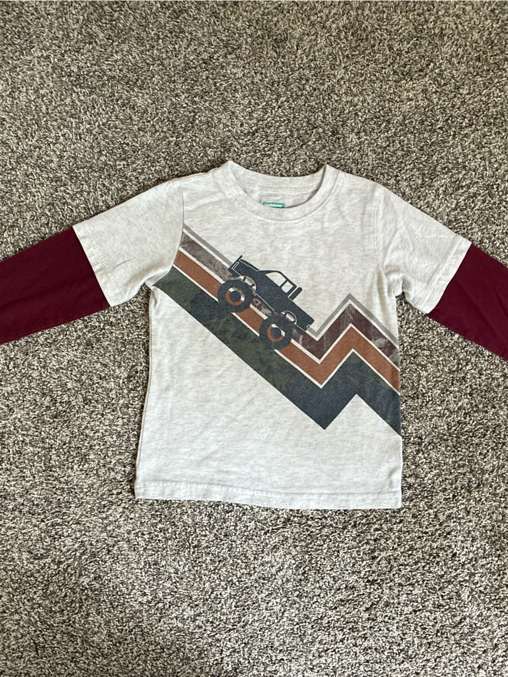 Garanimals Toddler Boy Monster Truck Long Sleeve Tee, Size 5T
